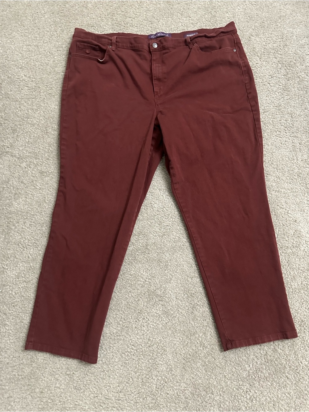 Gloria Vanderbilt Amanda Rust Color Stretch Jeans – Size 24W